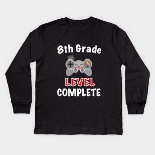 8th Grade Graduation Gamer Kids Long Sleeve T-Shirt